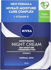 NIVEA Moisturising Night Cream (50ml), 24 Hour Overnight Moisturising Cream