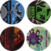 Dungeons & Dragons - Metal Drinks Coasters - Set Of 4 [New Toy] Coaster, Colle