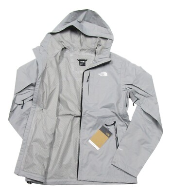 The North Face Men's Meld Grey Alta Vista Waterproof Full Zip Jacket
