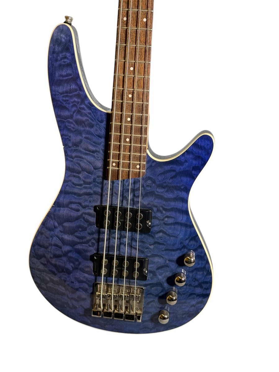 【限定値下げ】Ibanez SDGRブラック ベース Ibanez SDGR SRX3EXQM1 Trans Grey Quilted Maple Bass Guitar