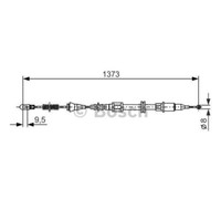 Bosch Handbremsseil Bremsseil Hinten Links Passend FüR Opel Corsa B Tigra