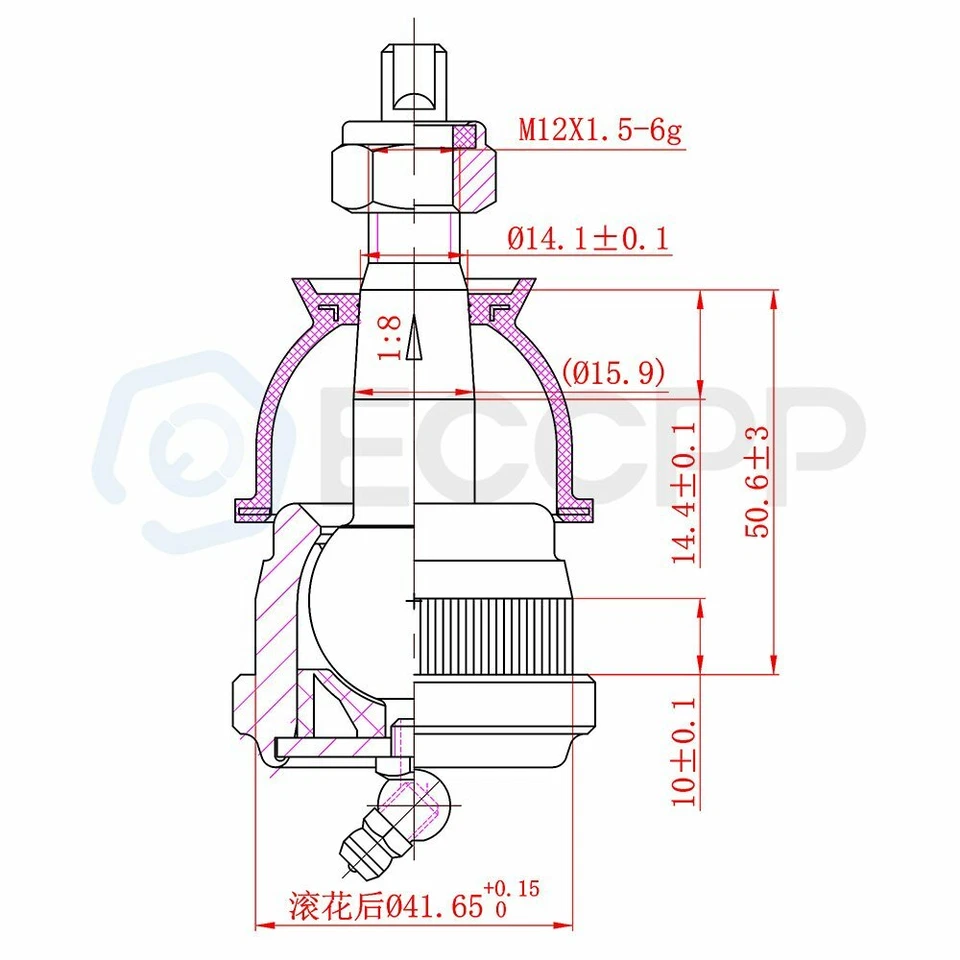 Nuevo kit de suspensión de rótulas inferiores superiores delanteras de 4 piezas para Pontiac Acadian Foto 2 de 4