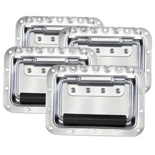 4 Penn Elcom H7165Z Riveted Recessed Cabinet Handle Steel Extended Rubber Grip