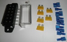 Automotive Marine Motorcycle Truck Tractor Loader 6 Circuit ATO Fuse Holder M...