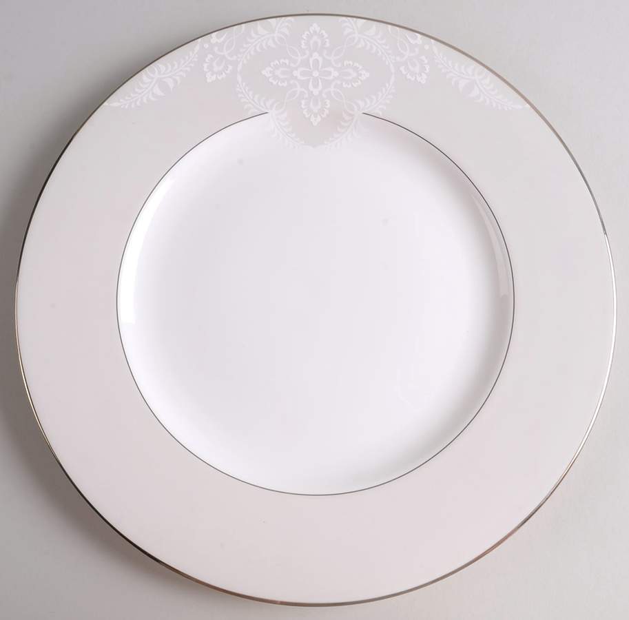 Lenox Organdy 9387080 Elegant 10.5 Inch White Dinner Plate for Formal Dining