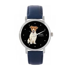 Toff London TLWS-27657 Ladies Beige Jack Russell Terrier Dog Watch
