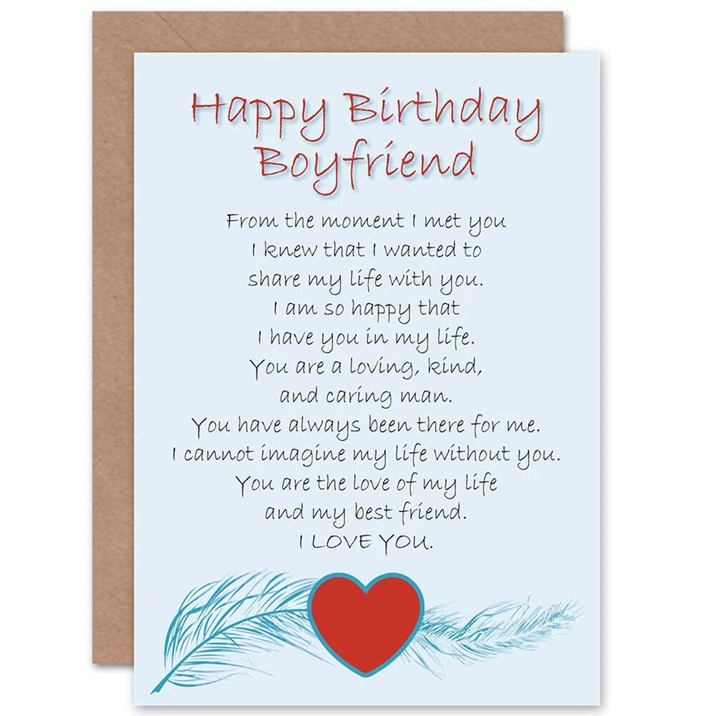 Birthday wishes for boyfriend birthday best sale card