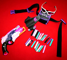 NERF REBELLE SET BELT wt AMMO GUN HOLDER/GLASSES/FOAM BULLETS 28 PIECES..2013