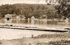 In Great Cove Lake Hopatcong NJ New Jersey 1911 RPPC Photo Postcard COPY