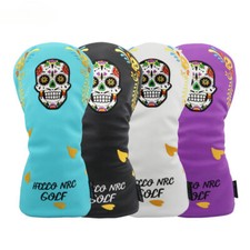 New Colorful Skull Golf Driver Cover Fairway Wood Cover UT Hybrid Golf HeadCover