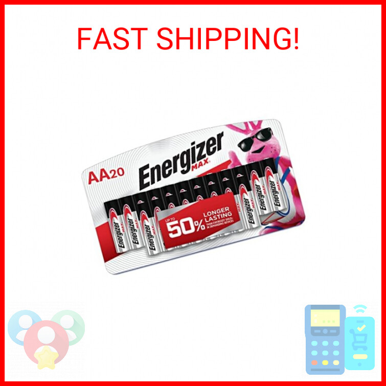 Energizer AA Batteries, Max Double A Battery Alkaline, 20 Count-image