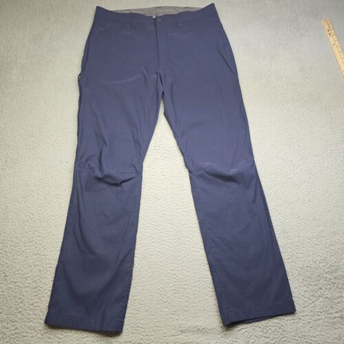 Eddie Bauer Mens Tech Pants 36x32 Navy Blue Stretch Water Repellent Outdoors - 第 1/13 張圖片