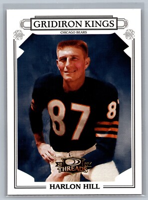 2007 Donruss Threads Harlon Hill #PGK-56 Gridiron Kings