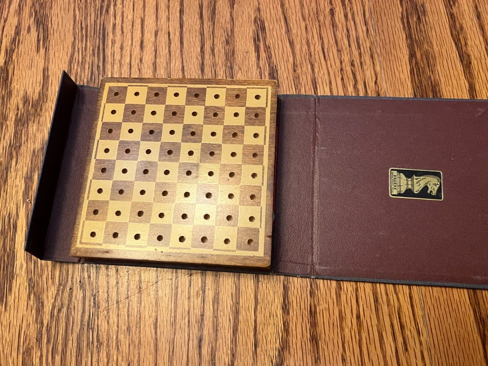 Vintage Drueke Chess Checkers Vol. 100 Travel Game Grand Rapids MI - Image 4 of 4