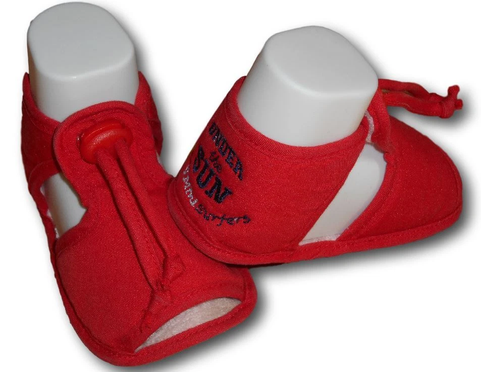 Scarpe culla sandali rosso IANA neonata bimba bambina num 18 eBay