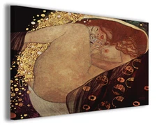Famous Paintings Gustav Klimt VII Prints Canvas Reproductions Famous Copies Danae