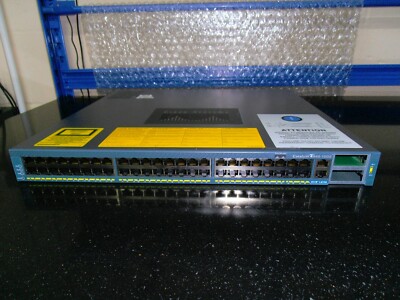 WS-C4948-10GE-E Catalyst 4948 48 * 10/100/1000 Switch + 2 x 10GE Ports 2 x Netzteil