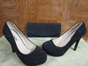 silver leather pumps