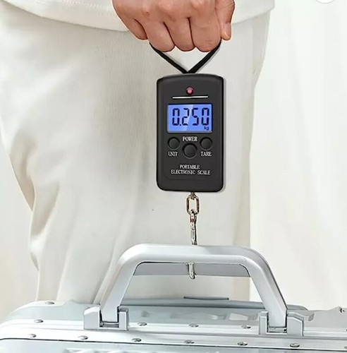 Digital Scale Portable Handheld Weighing Luggage Travel Suitcase Bag LCD 40KG - Picture 3 of 6