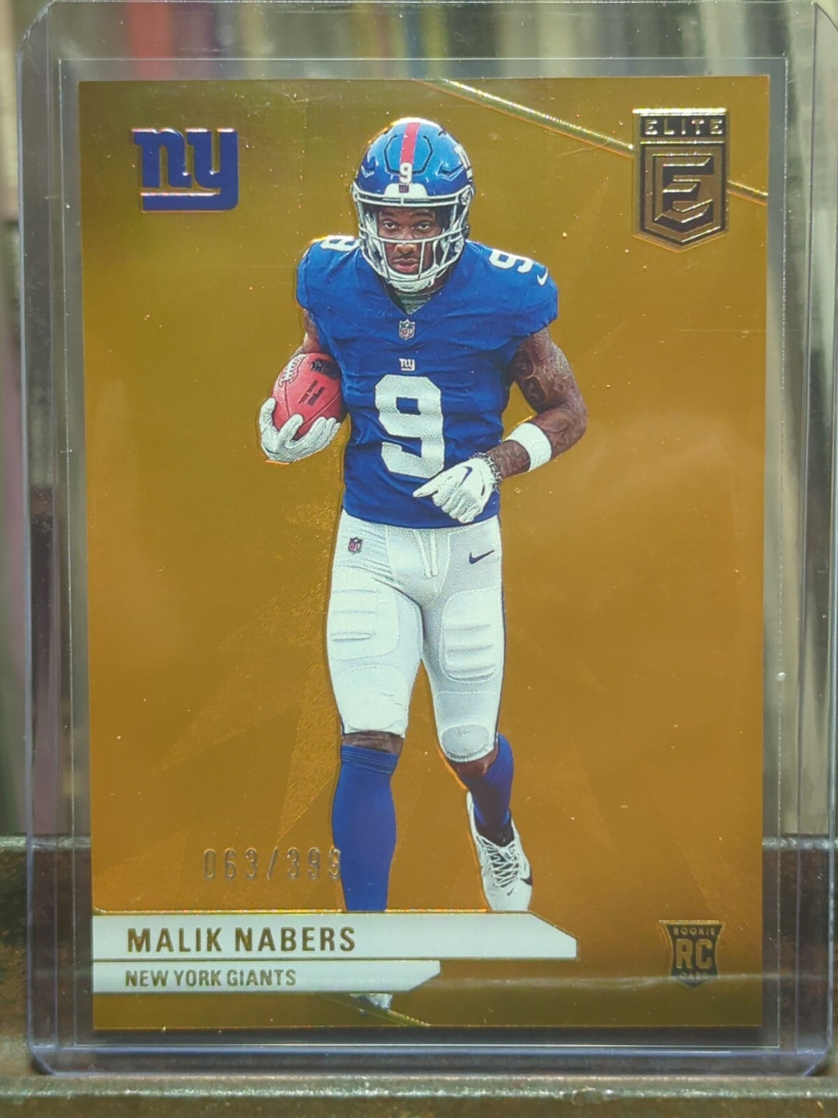 2024 Donruss Elite Football Malik Nabers Orange Rookie 63/399