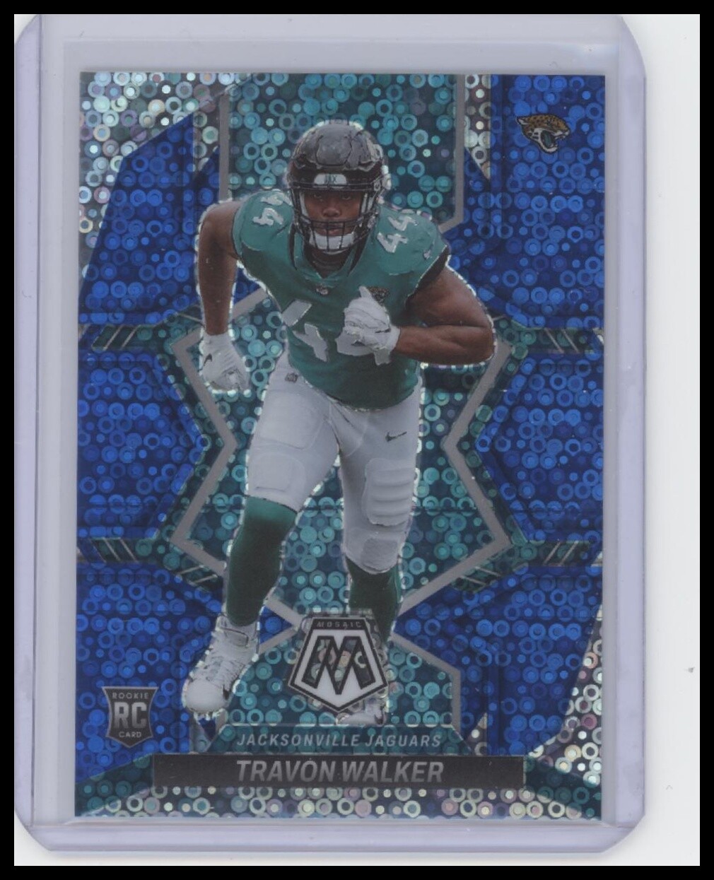 #333 Travon Walker 2022 Panini Mosaic #/75 Mosaic No Huddle Blue