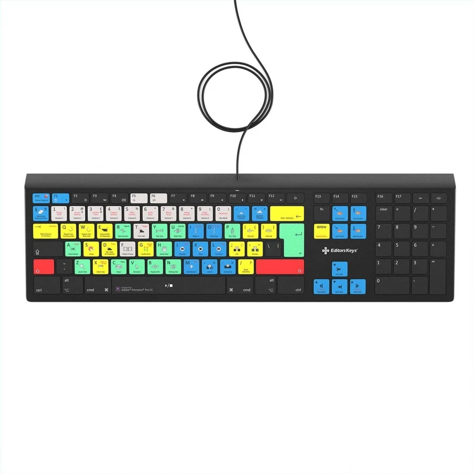 Adobe Premiere Pro Keyboard - Backlit - For Mac or PC - Bild 3 von 4