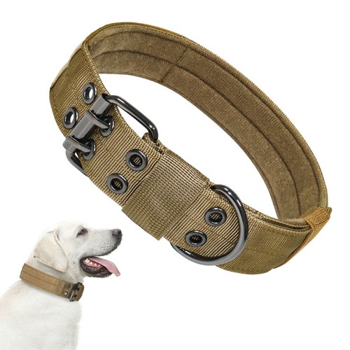 Heavy Duty Tactical Military Dog Training Collar Adjustable Metal Buckle M L XL - Picture 23 of 23