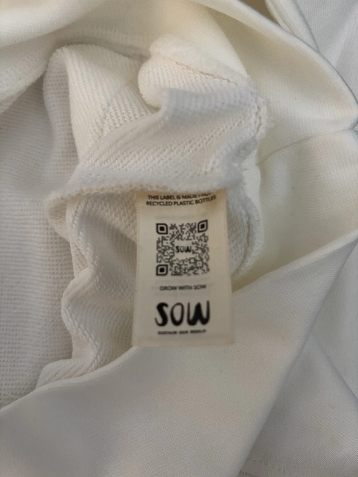 OFF WHITE Felpa con cappuccio Sow Off White con stampa 4 5 anni nuova con etichette