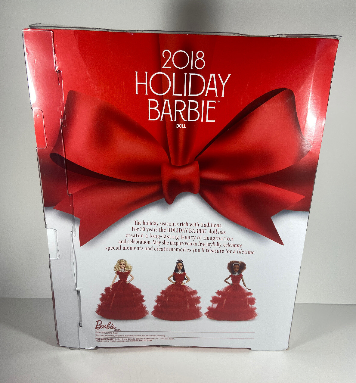 2018 holiday barbie brunette