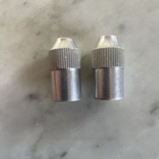 NOS Vintage Pair DIA-COMPE Brake Lever Barrel Adjusters   Silver   4.5mm.  NJ 