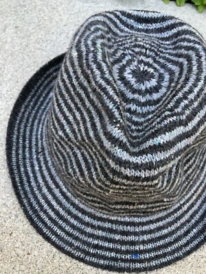 ADORA HATS Fedora Wide Brim Cap Unisex One Size 100% Wool  display picture 3