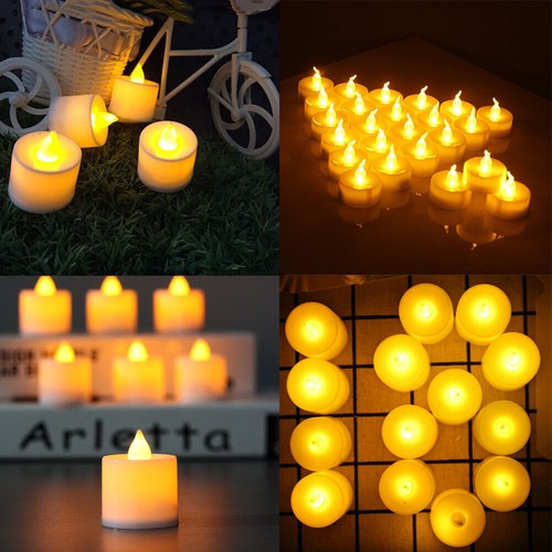 1x 12x bunte elektrische LED-Kerze, flackerfreie, romantische Lampe für Party RM - Bild 8 von 16