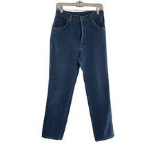 Vintage Lee Riders Size 16 LONG Medium Wash Faded 80s High Rise Mom