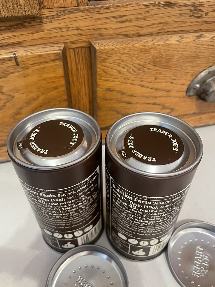 2X Trader Joe's BBQ Rub & Seasoning with Coffee & Garlic 3.5oz Can eBay