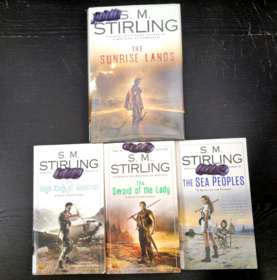 S.M. Stirling A Novel of the Change 4 Books from Series 3 Paperback 1 HC Ex-Lib