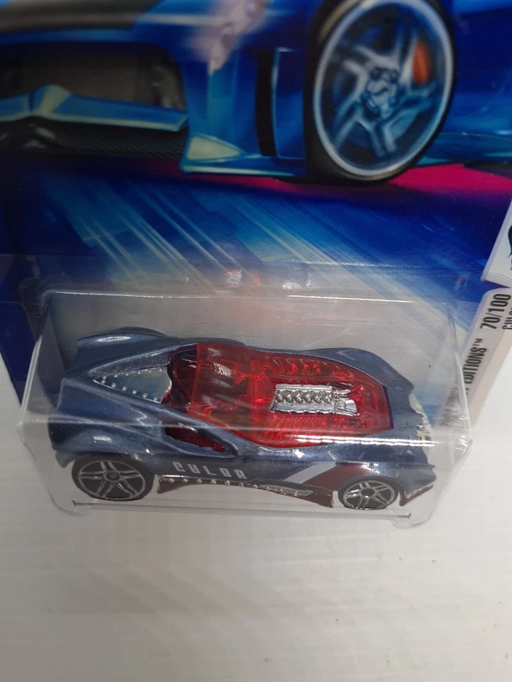 Hot Wheels 2004 #070/100 First Editions CUL8R Blue Red Chrome PR5s C2733 New NIB - Image 3 of 4