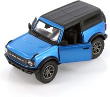 2022 Ford Bronco Hard Top Close Top 134 Scale Diecast Model Blue By Kinsmart