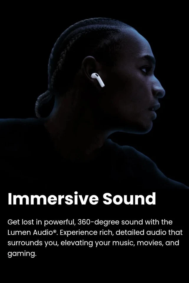 Cuffie LUMEN Audio2 Signature, easy touch control, universal compatibility - Immagine 3 di 4