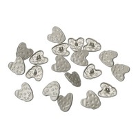 20 StüCk Metall-LiebesknöPfe, 20 X 19 Mm Silber FüR NäHen Befestigung
