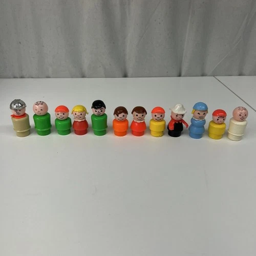 Vintage Fisher-Price Little People Figures Kit Of 12
