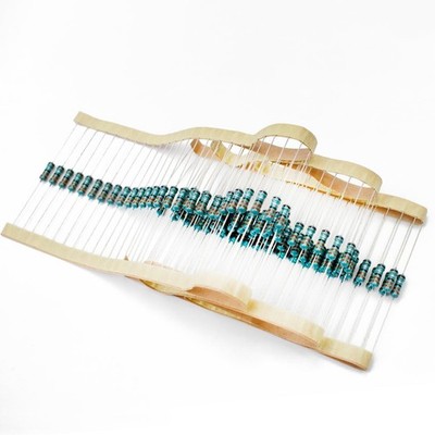 100 Pcs 1/2W 1 Tolerance 3.3 Ohm Metal Film Resistor Resistance Color: 100 pcs