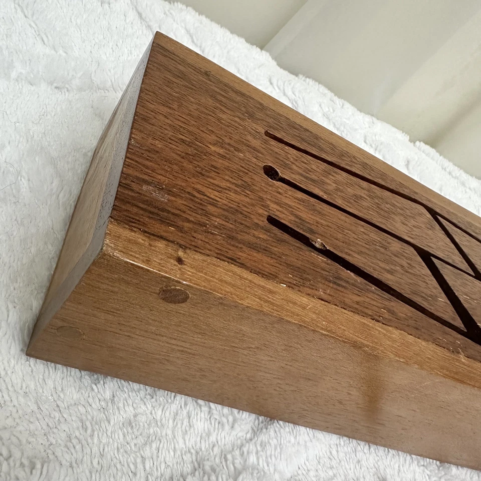 Tambor Lengua Madera Vintage - Instrumento Musical Natural Hecho a Mano 13" Foto 3 de 4