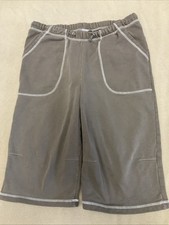 Mini Boden Shorts 11/12 Brown Sweats Flaw Shot Elastic In Waist