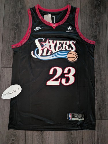 🏀 NEW!! Lebron James #23 BLACK 2026 Philadelphia 76ers Jersey 🏀 Men's XL