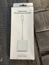Lightning to SD Card Camera Reader Adapter for Apple iPhone iPad