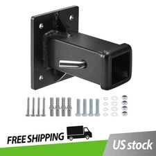 New Hitch Wall Mount, Bolt-On Receiver Tube Adapter, 2 Inch Opening Hitch Plate