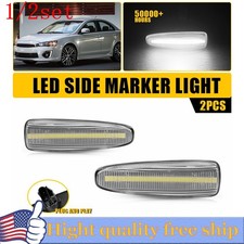 White Led Side Marker Turn Signal Light White For 08-17 Mitsubishi Lancer 246 White Led Side Marker Turn Signal Light White For 08-17 Mitsubishi Lancer 246