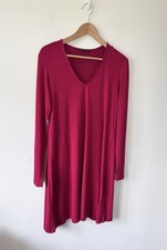 Marks And Spencer Women’s Red Stretchy Midi Dress Size 12