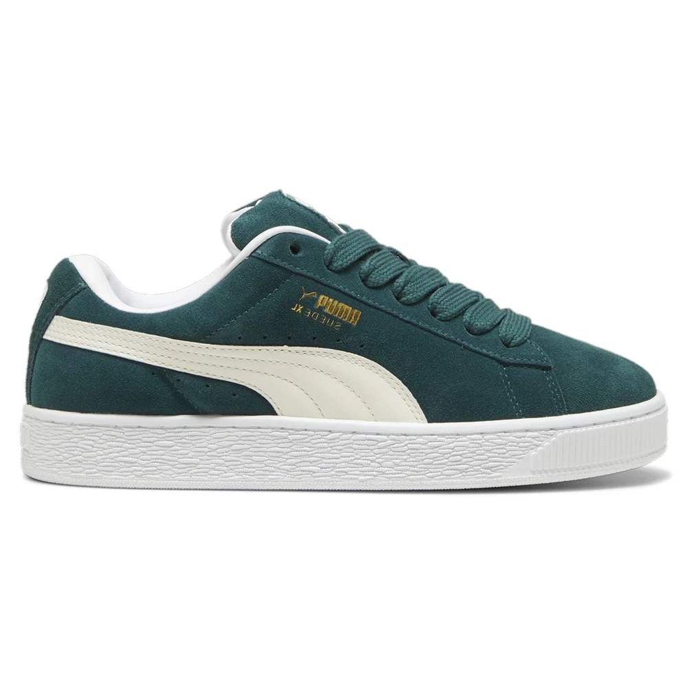 PUMA Suede Xl Lace Up Mens Green Sneakers Casual Shoes 39520521