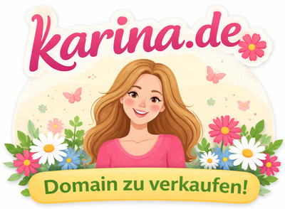 Domain ''karina.de'' zu verkaufen: z.B. für Magazine, Blogs, Websites